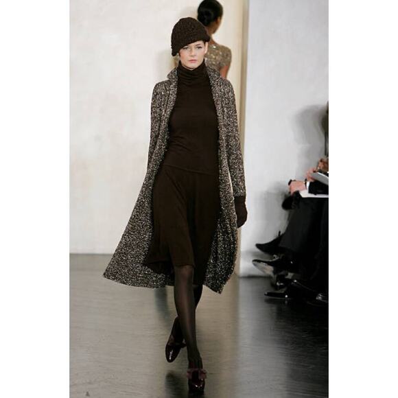 Ralph Lauren Collection Purple Label Long Cardigan Cashmere Sweater Coat Runway - Picture 3 of 13